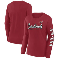 Arizona Cardinals Women's Cheerleader Long Sleeve T-Shirt Cardinal | Fanatics