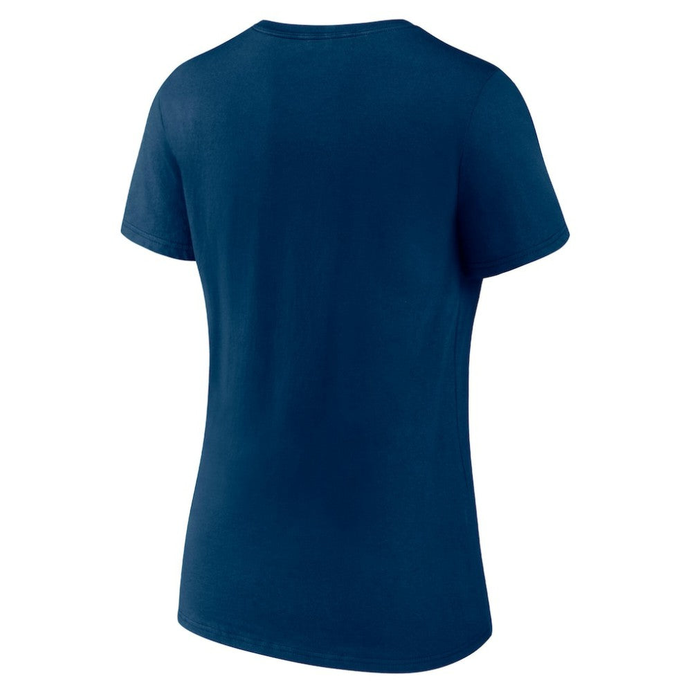 Seattle Kraken Fanatics Women's V-Neck T-Shirt - Deep Sea Blue - NHL