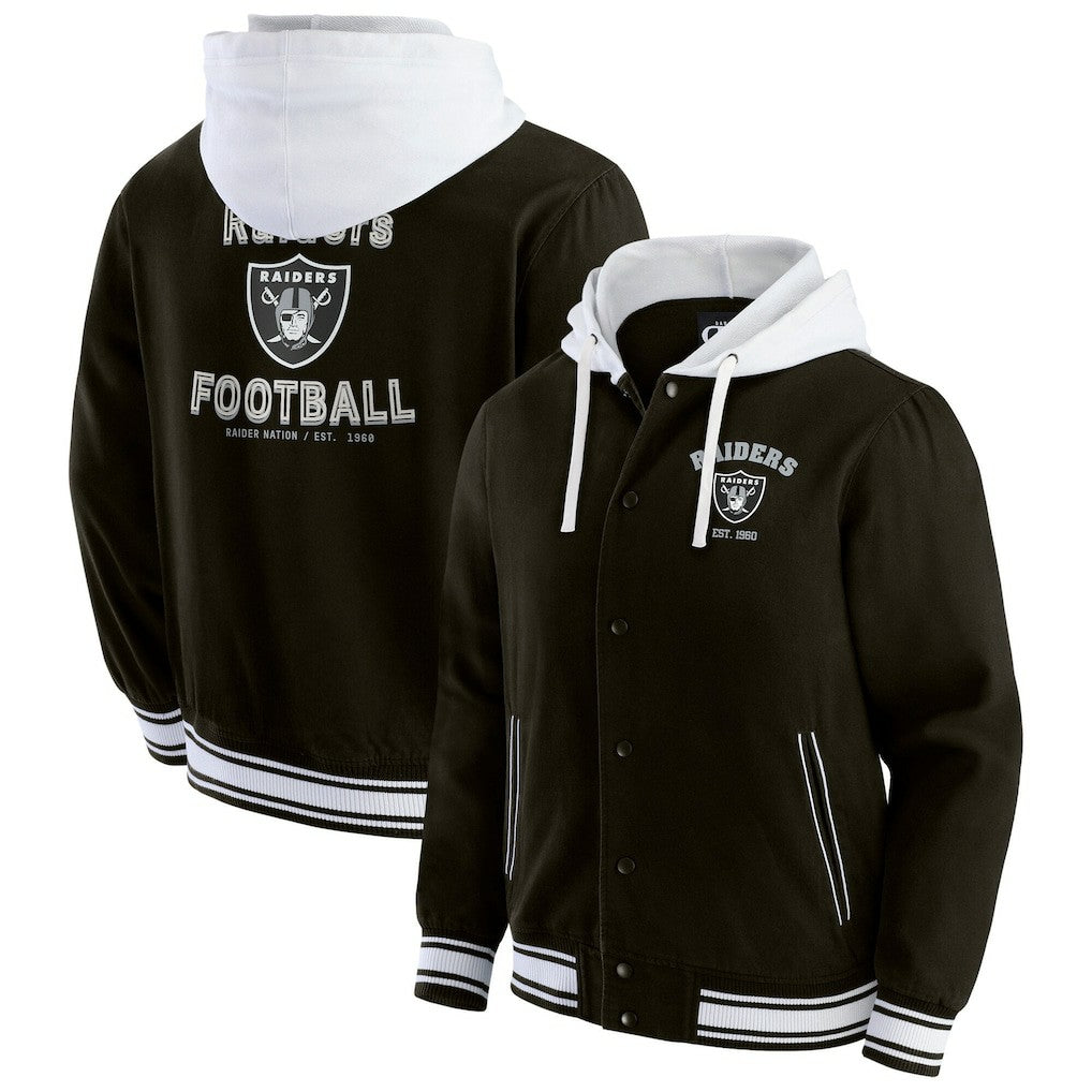 Las Vegas Raiders Darius Rucker Collection Full-Snap Hoodie Jacket Black | Fanatics