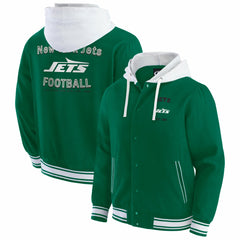New York Jets Darius Rucker Collection Full-Snap Hoodie Jacket Green | Fanatics