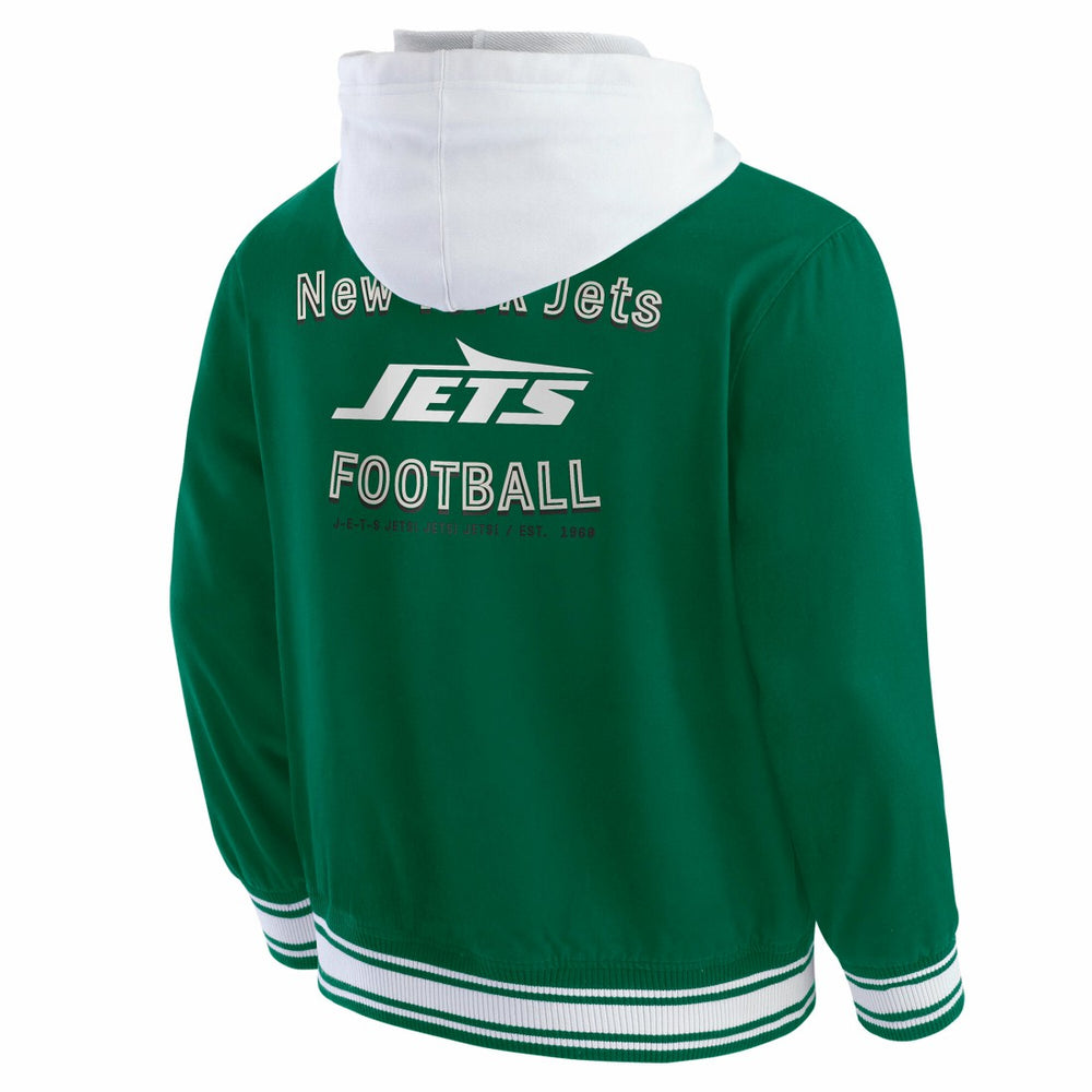 New York Jets Darius Rucker Collection Full-Snap Hoodie Jacket Green | Fanatics