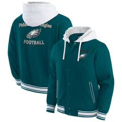 Philadelphia Eagles Darius Rucker Collection Full-Snap Hoodie Jacket Midnight Green | Fanatics