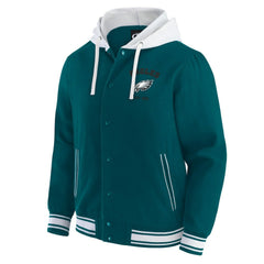 Philadelphia Eagles Darius Rucker Collection Full-Snap Hoodie Jacket Midnight Green | Fanatics