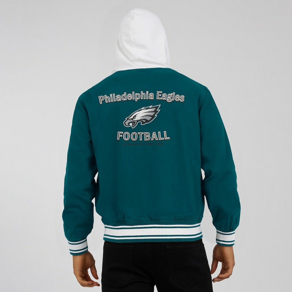 Philadelphia Eagles Darius Rucker Collection Full-Snap Hoodie Jacket Midnight Green | Fanatics