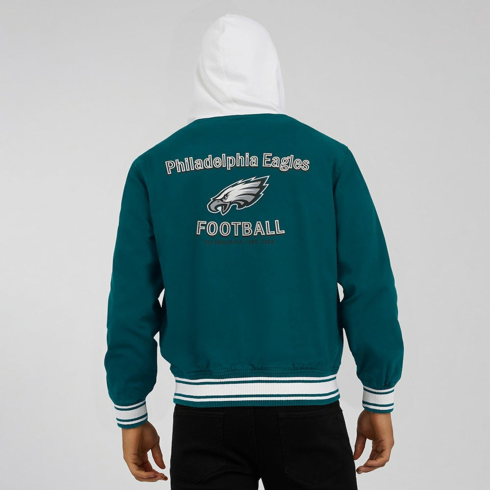 Philadelphia Eagles Darius Rucker Collection Full-Snap Hoodie Jacket Midnight Green | Fanatics