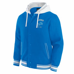 Detroit Lions Darius Rucker Collection Full-Snap Hoodie Jacket Blue | Fanatics