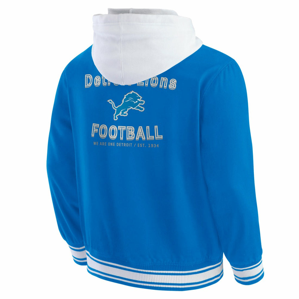 Detroit Lions Darius Rucker Collection Full-Snap Hoodie Jacket Blue | Fanatics