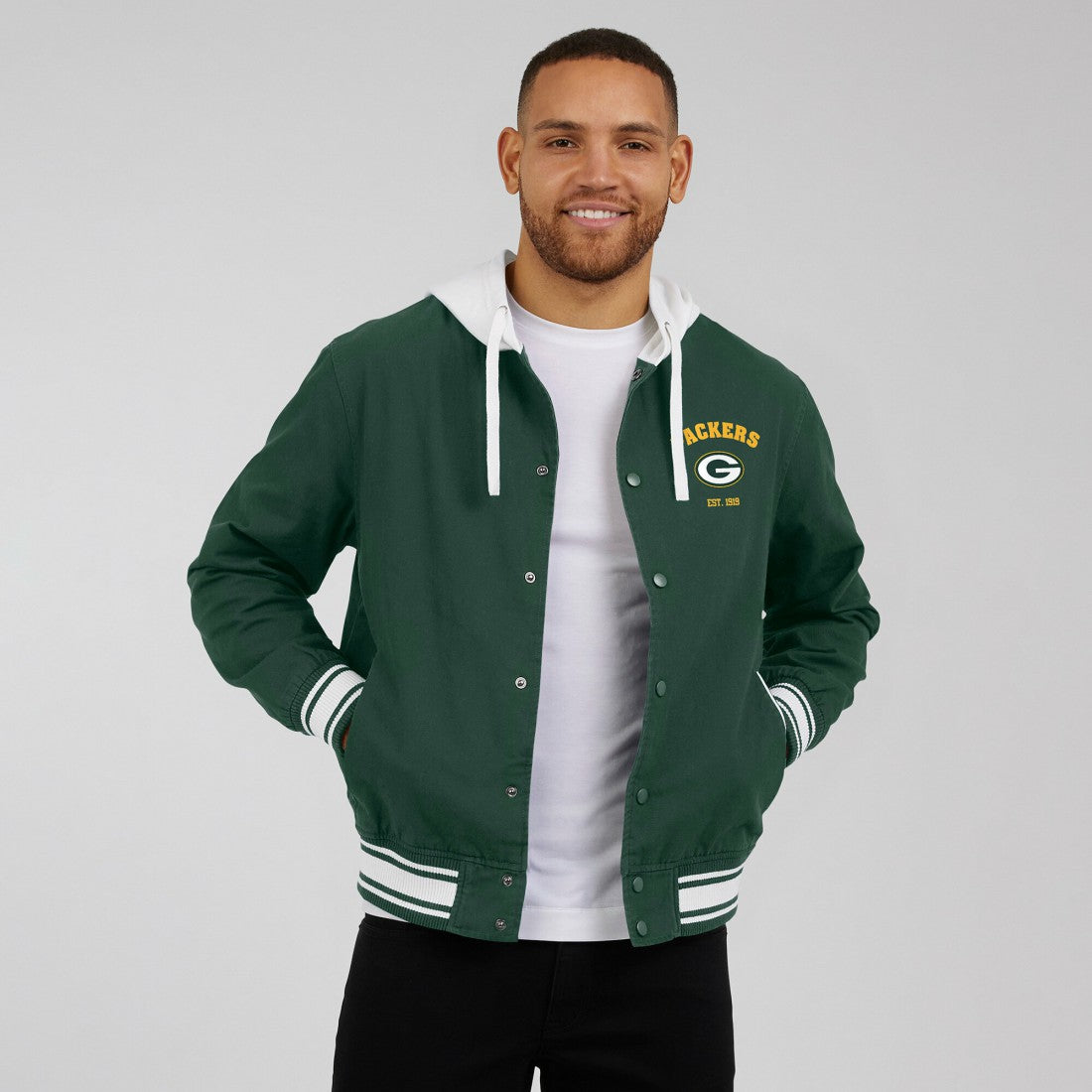 Green Bay Packers Darius Rucker Collection Full-Snap Hoodie Jacket Green | Fanatics