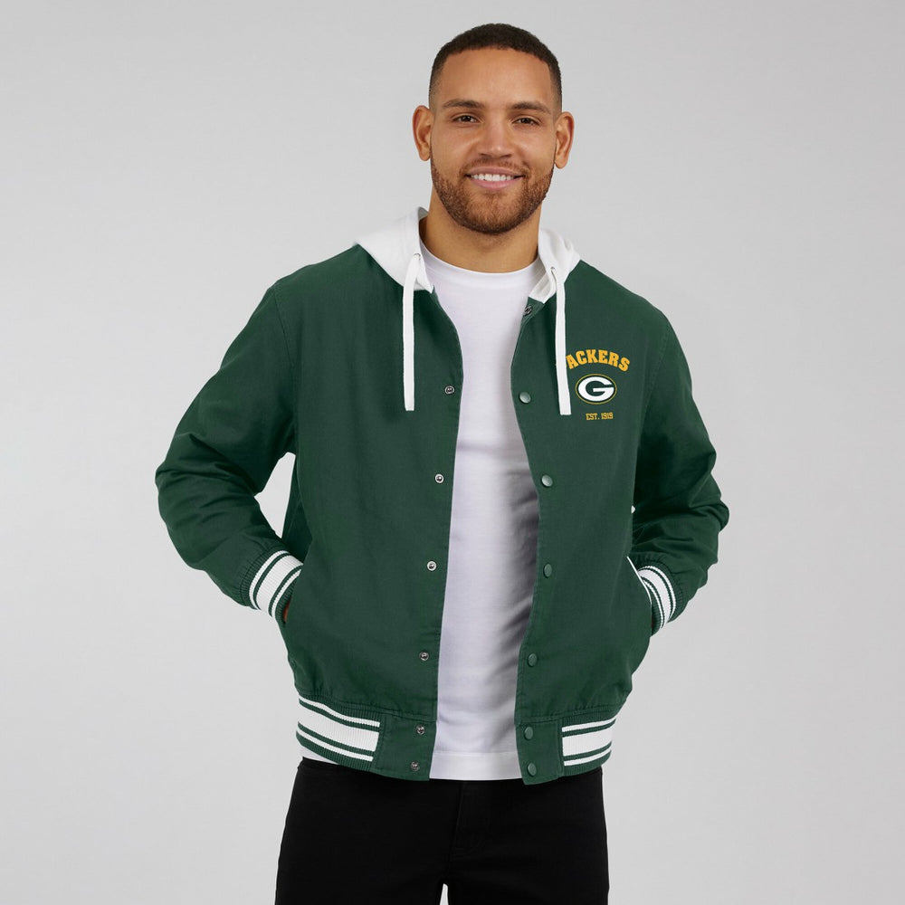 Green Bay Packers Darius Rucker Collection Full-Snap Hoodie Jacket Green | Fanatics