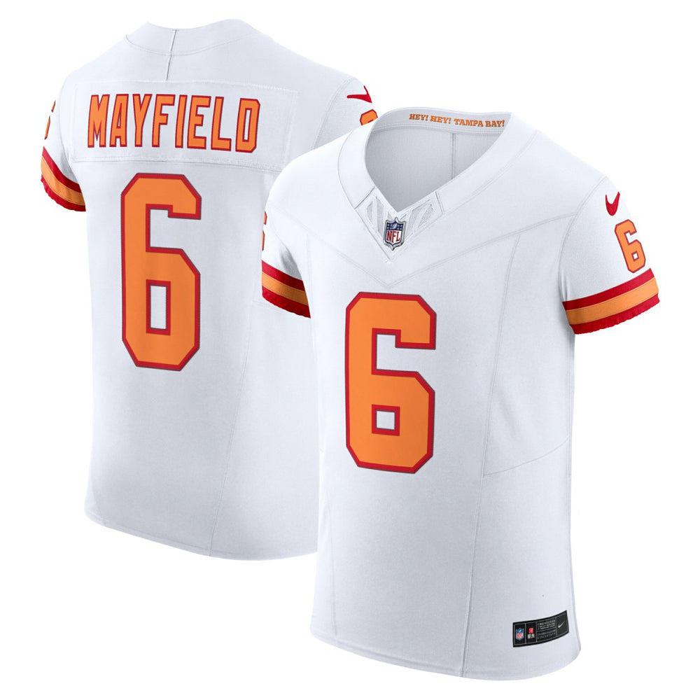 Baker Mayfield Tampa Bay Buccaneers The '76 Jersey Vapor F.U.S.E. Elite Jersey White | Nike for Sale