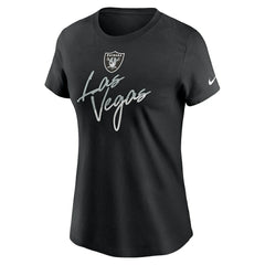 Las Vegas Raiders Women's Team City Roll T-Shirt Black | Nike for Sale