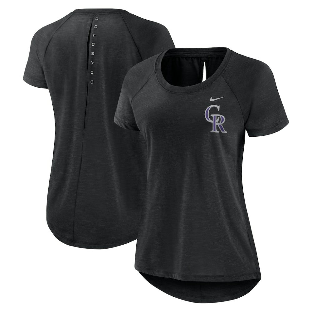 Colorado Rockies Nike Women's Summer Breeze Raglan Fashion T-Shirt - MLB