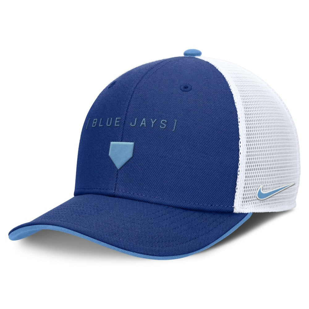 Toronto Blue Jays Nike Rise Diamond Plate Performance Trucker Flex Hat - MLB
