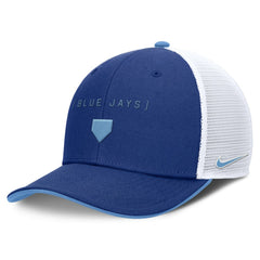 Toronto Blue Jays Nike Rise Diamond Plate Performance Trucker Flex Hat - MLB