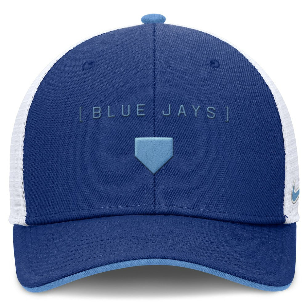 Toronto Blue Jays Nike Rise Diamond Plate Performance Trucker Flex Hat - MLB