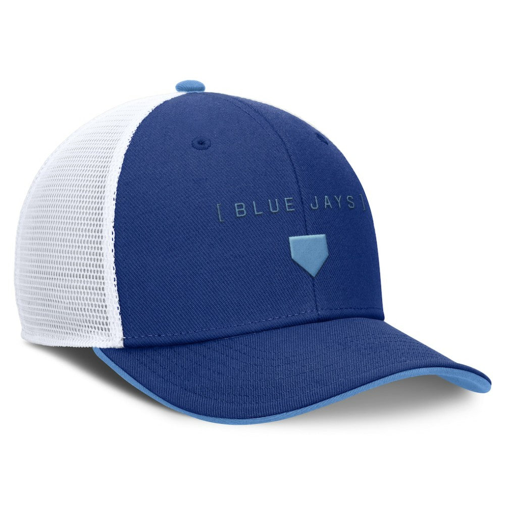 Toronto Blue Jays Nike Rise Diamond Plate Performance Trucker Flex Hat - MLB