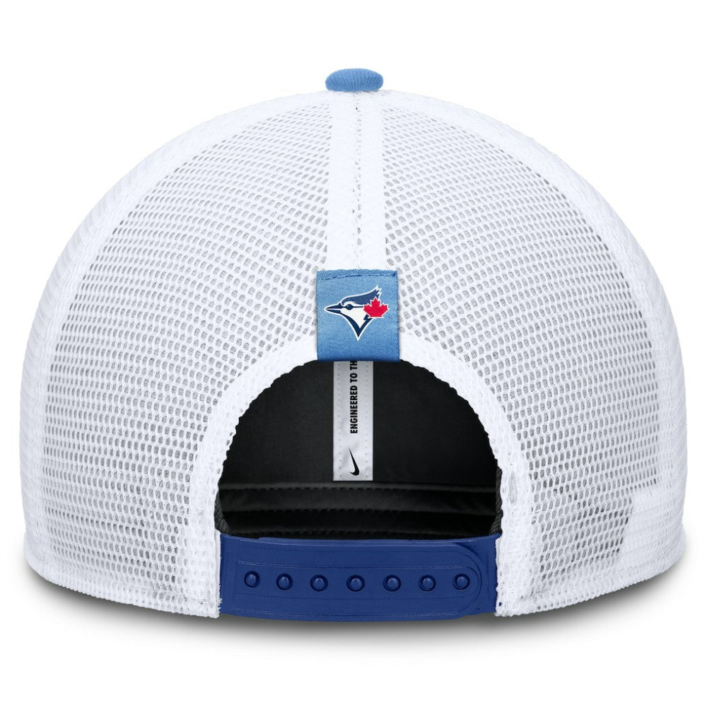 Toronto Blue Jays Nike Rise Diamond Plate Performance Trucker Flex Hat - MLB