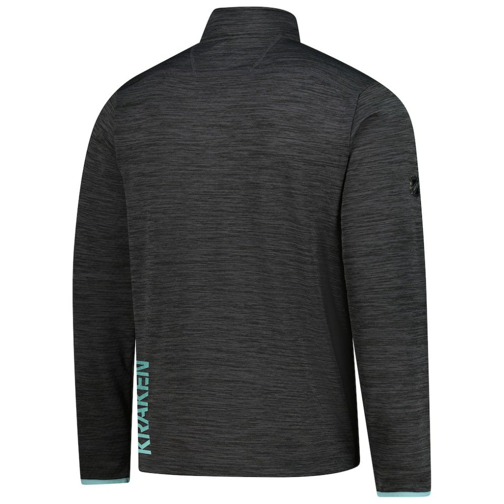 Seattle Kraken Fanatics Authentic Pro Lightweight Quarter-Zip Pullover - Heather Charcoal - NHL