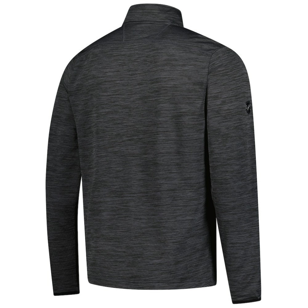 Calgary Flames Fanatics Authentic Pro Lightweight Quarter-Zip Pullover - Heather Charcoal - NHL