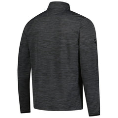 Calgary Flames Fanatics Authentic Pro Lightweight Quarter-Zip Pullover - Heather Charcoal - NHL