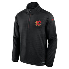 Calgary Flames Fanatics Authentic Pro Rink Quarter-Zip Top - Black - NHL