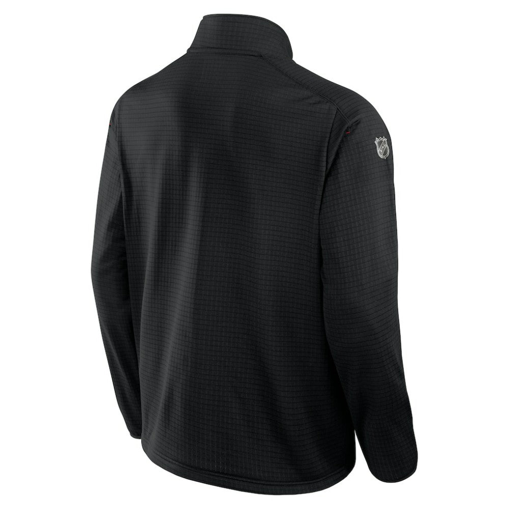 Calgary Flames Fanatics Authentic Pro Rink Quarter-Zip Top - Black - NHL