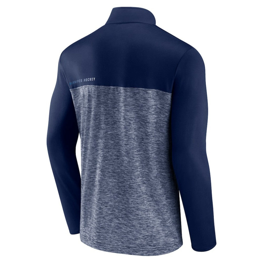 Winnipeg Jets Fanatics Iconic Defender Quarter-Zip Jacket - Navy - NHL