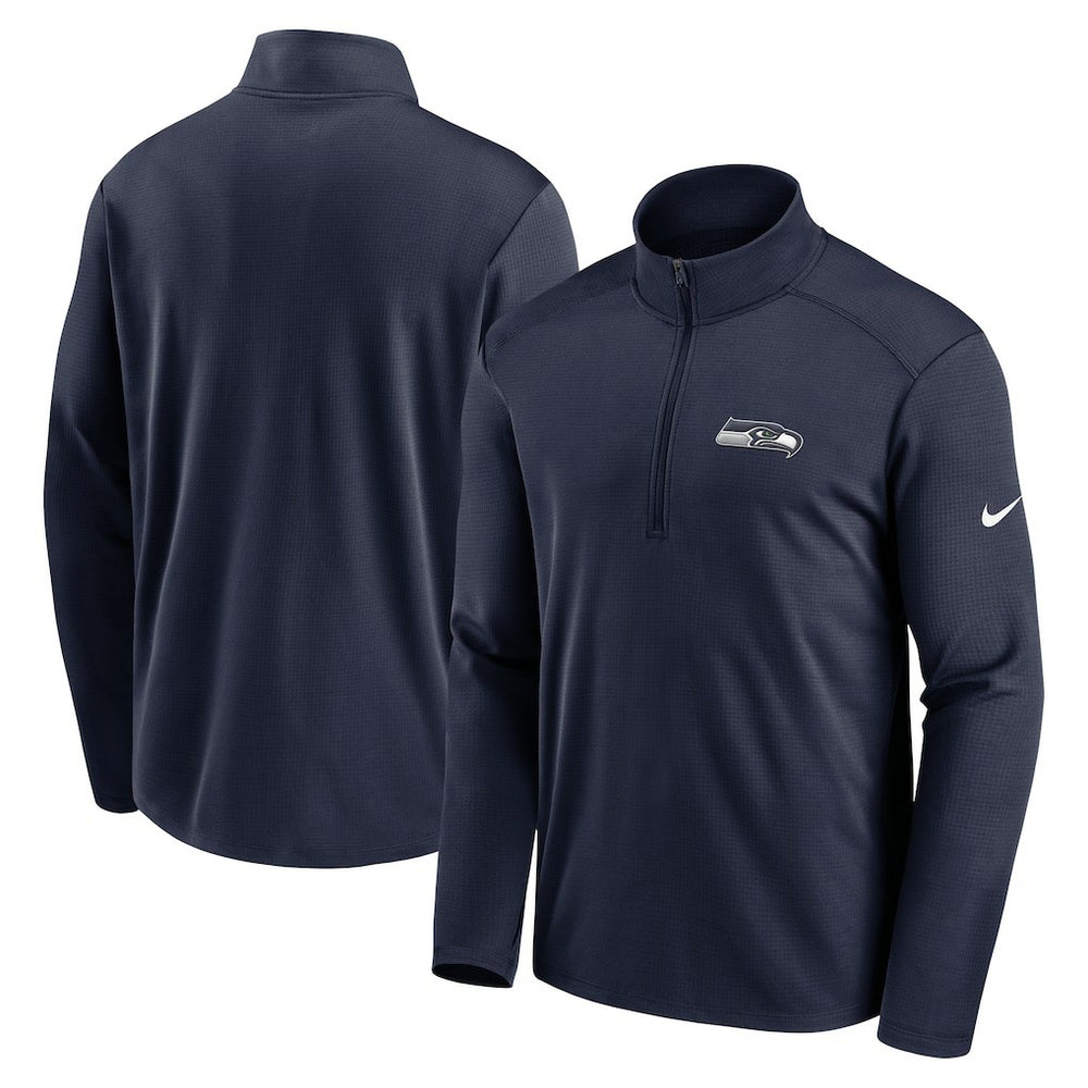 Seattle Seahawks Pacer Half-Zip Pullover College Navy | Nike for Sale