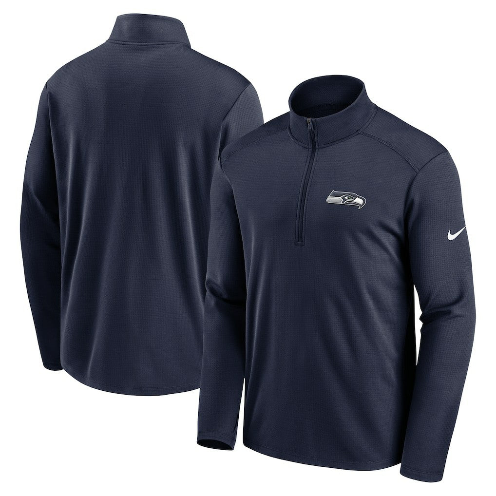 Seattle Seahawks Pacer Half-Zip Pullover College Navy | Nike for Sale