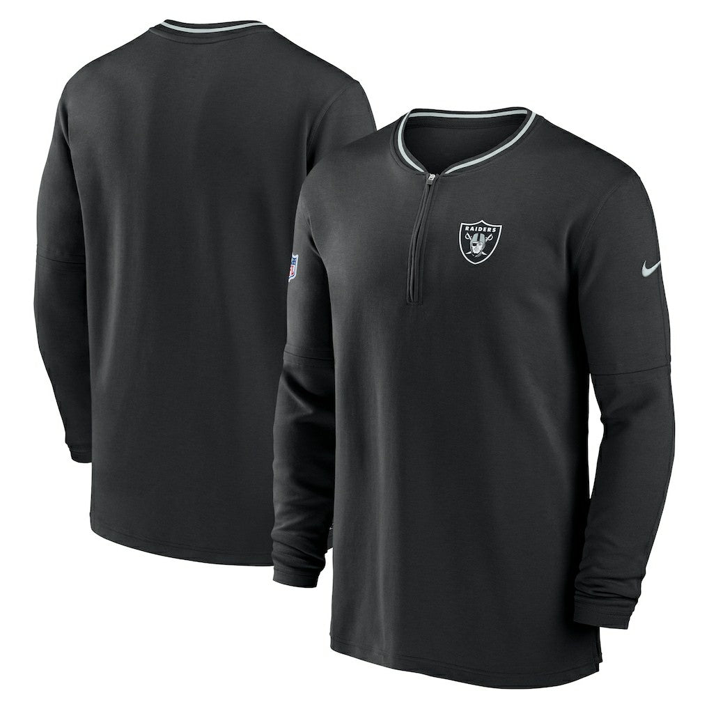 Las Vegas Raiders Coach Half-Zip Sweatshirt Black | Nike for Sale