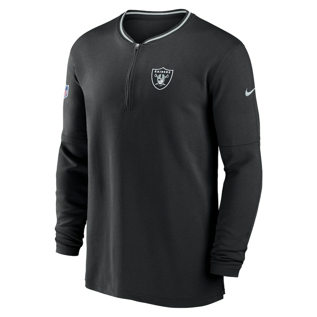 Las Vegas Raiders Coach Half-Zip Sweatshirt Black | Nike for Sale