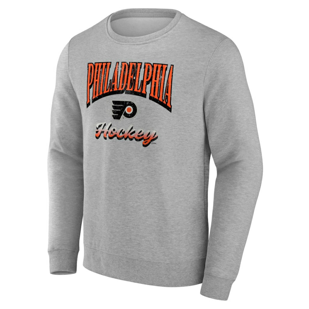 Philadelphia Flyers Fanatics Light the Candle Fleece Pullover Sweatshirt - Gray - NHL