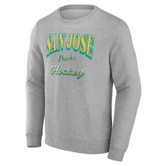 San Jose Sharks Fanatics Light the Candle Fleece Pullover Sweatshirt - Gray - NHL