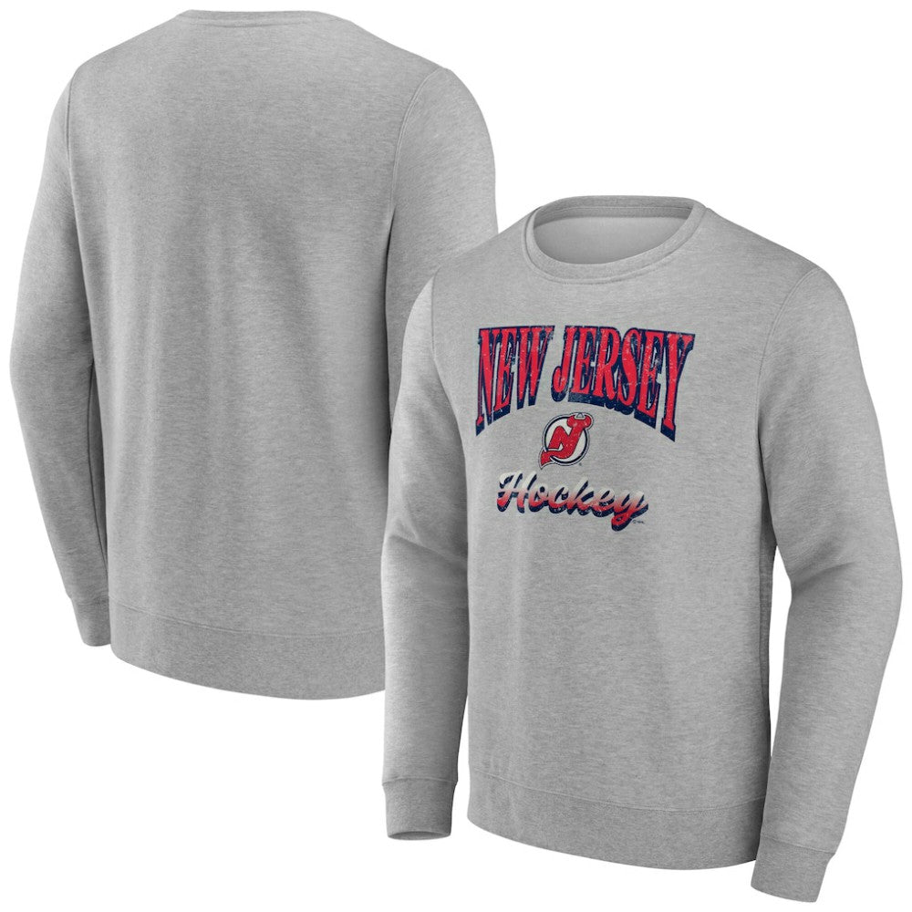 New Jersey Devils Fanatics Light the Candle Fleece Pullover Sweatshirt - Gray - NHL