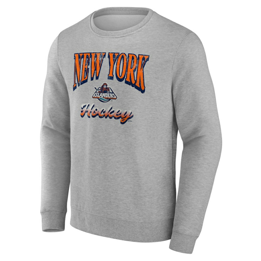New York Islanders Fanatics Light the Candle Fleece Pullover Sweatshirt - Gray - NHL