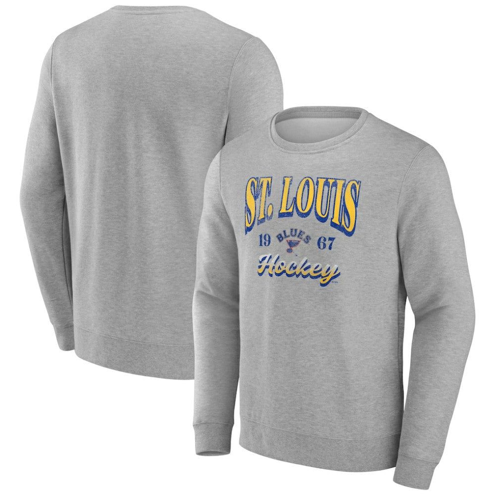 Fanatics St. Louis Blues Gray Nimbus Fleece Pullover Sweatshirt - NHL