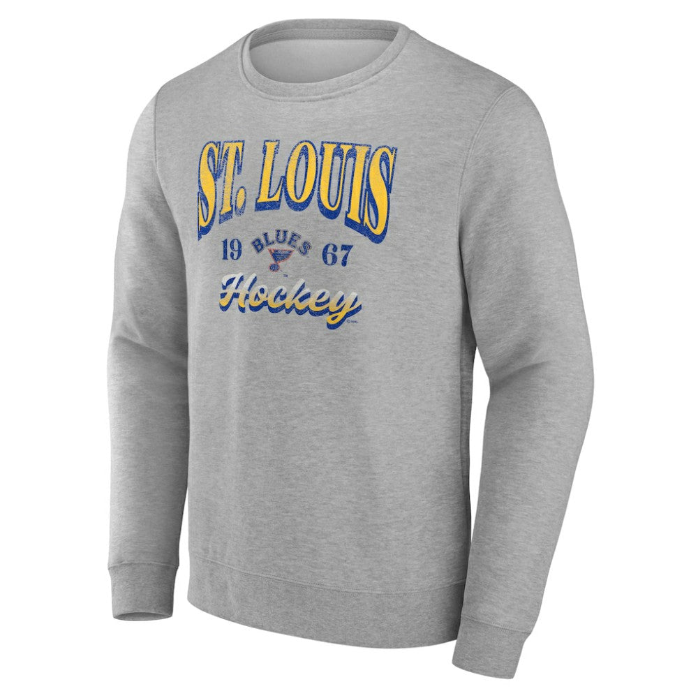 Fanatics St. Louis Blues Gray Nimbus Fleece Pullover Sweatshirt - NHL