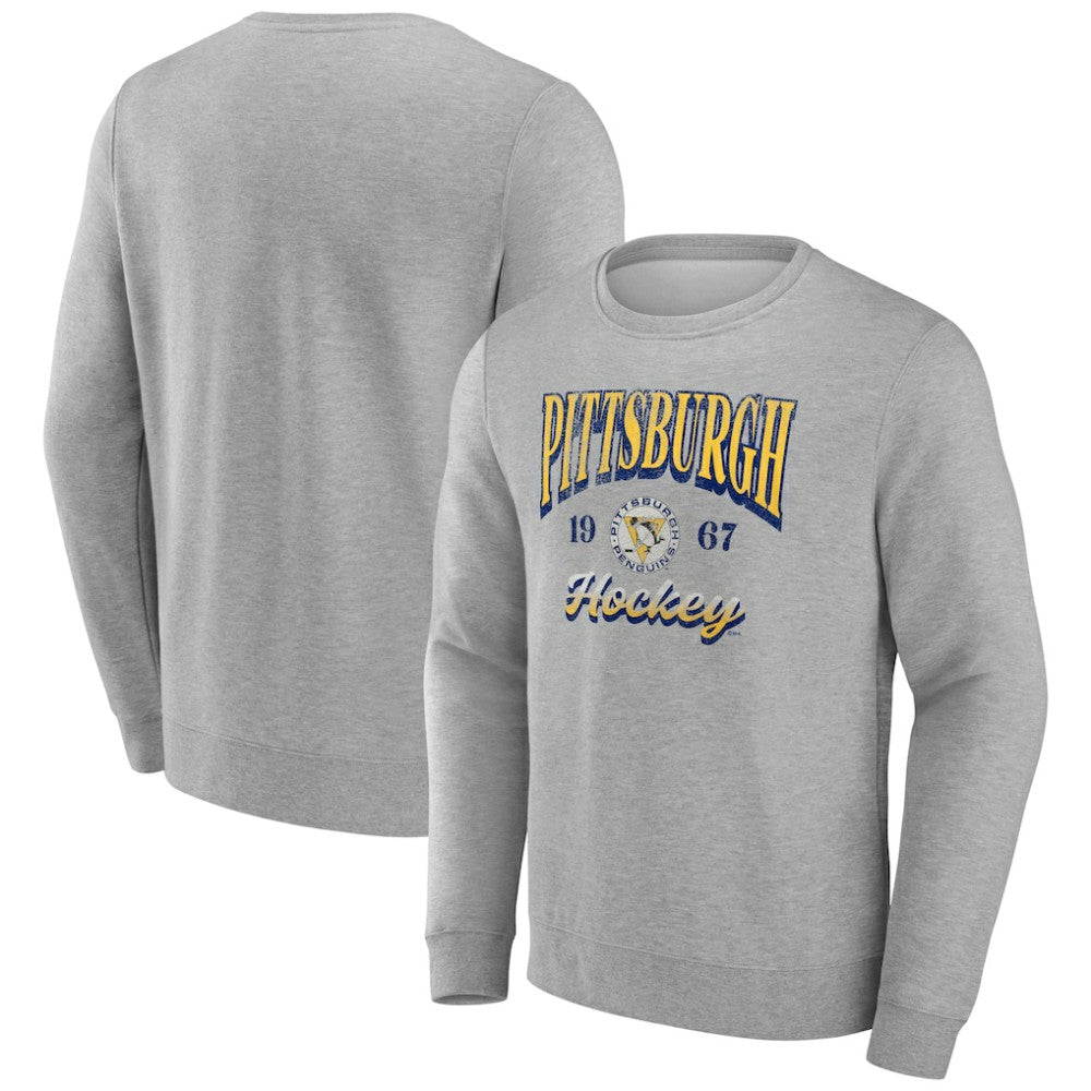 Fanatics Pittsburgh Penguins Gray Nimbus Fleece Pullover Sweatshirt - NHL