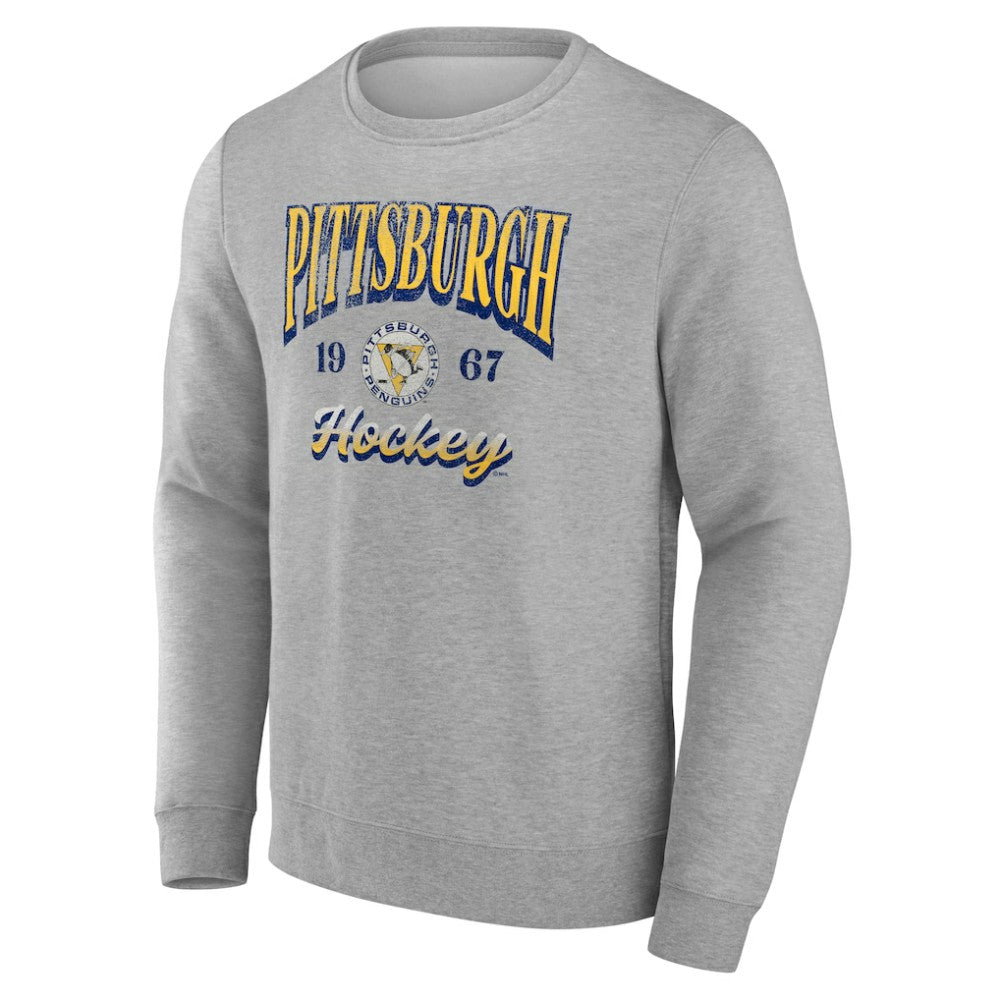 Fanatics Pittsburgh Penguins Gray Nimbus Fleece Pullover Sweatshirt - NHL