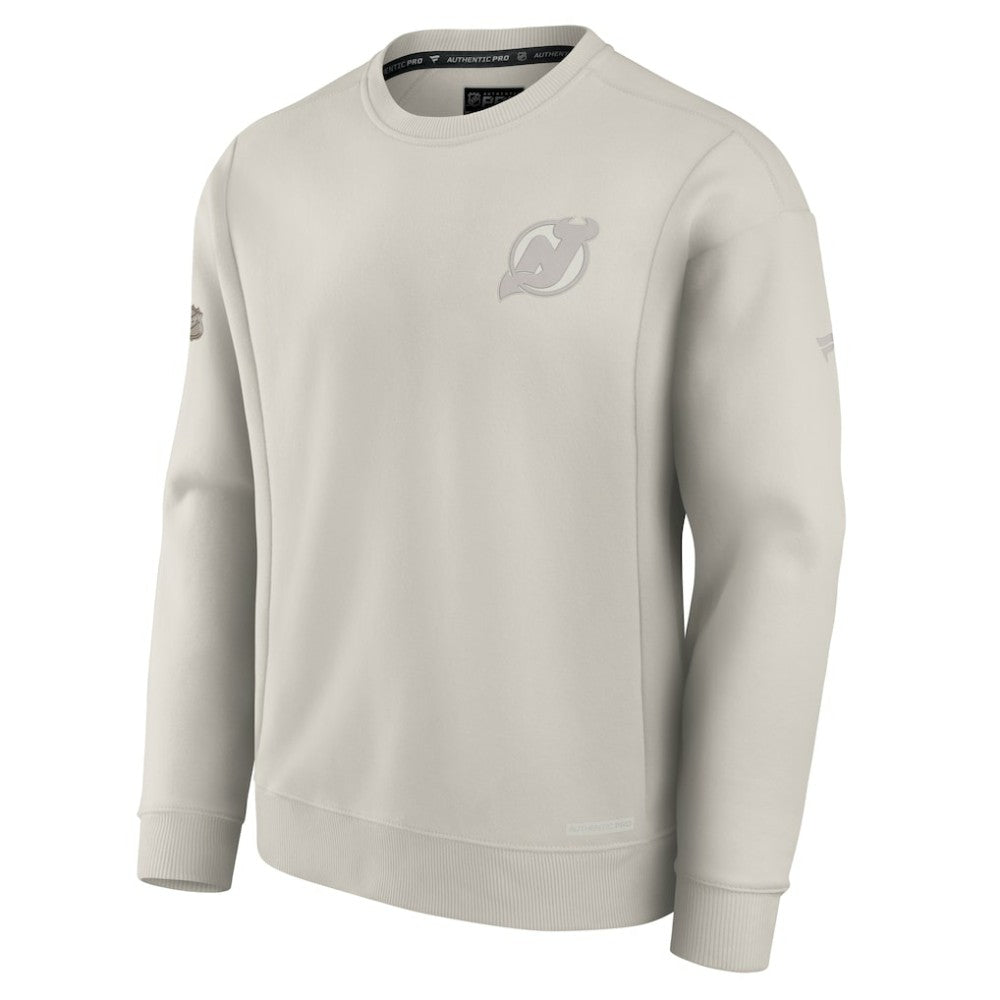 New Jersey Devils Fanatics Authentic Pro Road Fleece Sweatshirt - Gray - NHL
