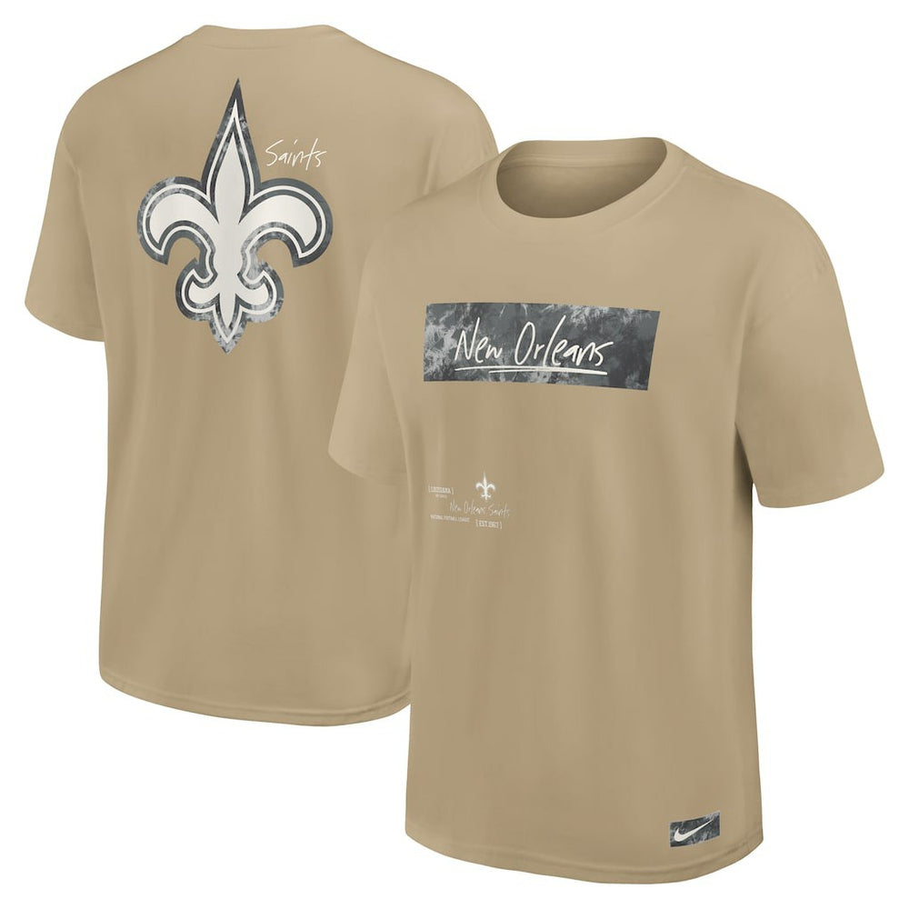 New Orleans Saints Statement Max90 T-Shirt Tan | Nike for Sale