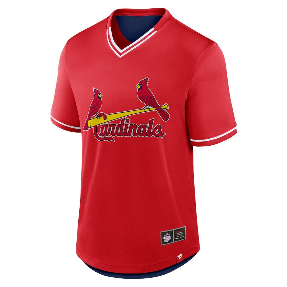 St. Louis Cardinals Fanatics Fantastic Finish V-Neck Fashion T-Shirt - MLB
