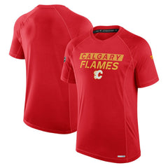 Calgary Flames Fanatics Authentic Pro Rink Tech T-Shirt - Red - NHL