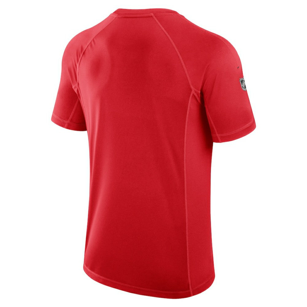 Calgary Flames Fanatics Authentic Pro Rink Tech T-Shirt - Red - NHL