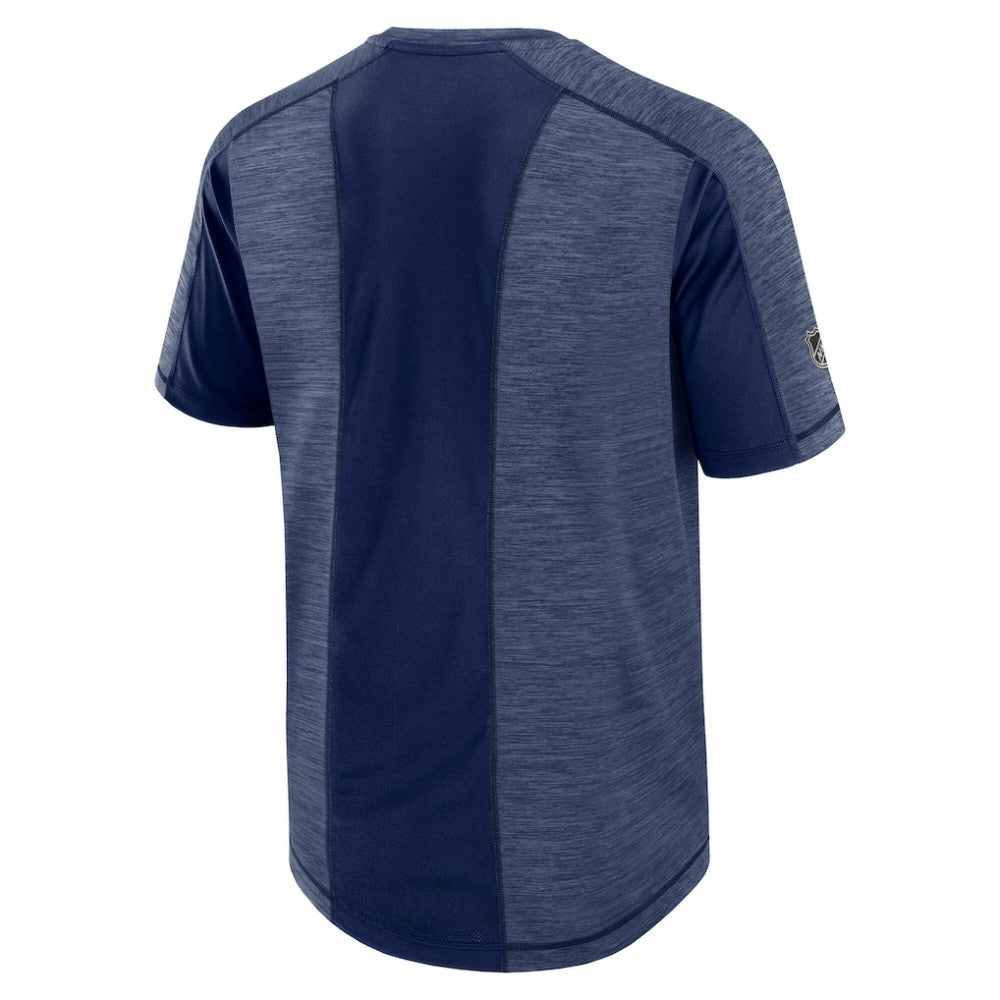 Columbus Blue Jackets Fanatics Authentic Pro Rink Performance T-Shirt - Heather Navy - NHL