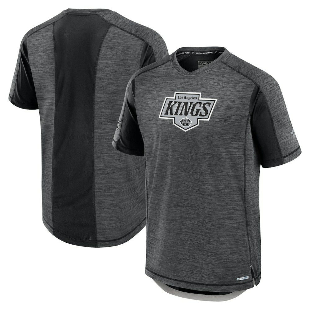 Los Angeles Kings Fanatics Authentic Pro Rink Performance T-Shirt - Heather Charcoal - NHL
