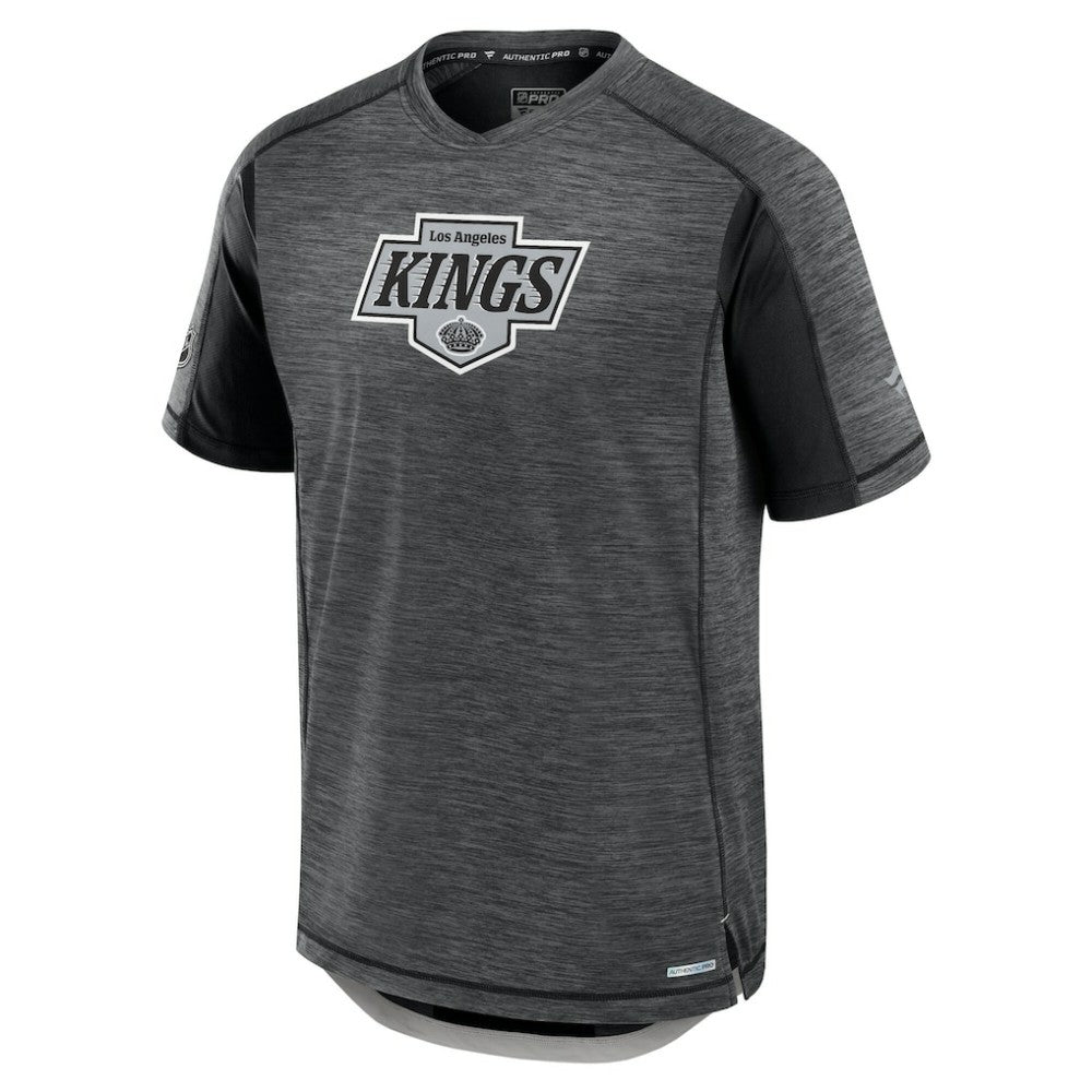 Los Angeles Kings Fanatics Authentic Pro Rink Performance T-Shirt - Heather Charcoal - NHL