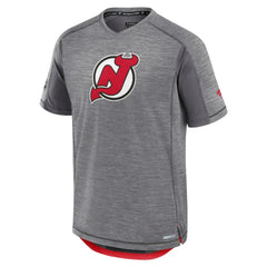 New Jersey Devils Fanatics Authentic Pro Rink Performance T-Shirt - Heather Gray - NHL