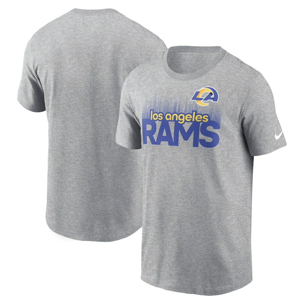 Los Angeles Rams Local Essential T-Shirt Heather Gray | Nike for Sale