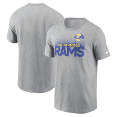 Los Angeles Rams Local Essential T-Shirt Heather Gray | Nike for Sale